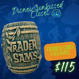 Disney Trader Sam's 4th Edition Enchanted Tiki Bar Ship Wrecked Barrel Mug